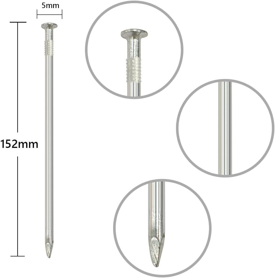 image6 Inch Garden Stakes Galvanized Landscape Staples UType Turf Staples for Artificial Grass Rust Proof Sod Pins Stakes for Securing Fences Weed Barrier Outdoor Wires Cords Tents Tarps 100 pcs150 Pcs