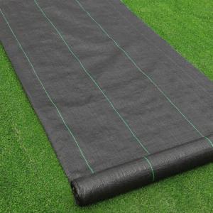 Goasis Lawn Weed Barrier Control Fabric Ground Cover Membrane Garden Landscape Driveway Weed Block Nonwoven Heavy Duty 125gsm Black,5FT x 100FT(3FT x 100FT)