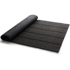 LITA Artificial Grass Rug Outdoor Artificial Turf Customized Sizes 4 x 6 Feet, Gray Zebra Stripe Fake Grass Mat, 1″ Pile Height Astroturf Carpet for Patio Balcony Deck Playground Lawn