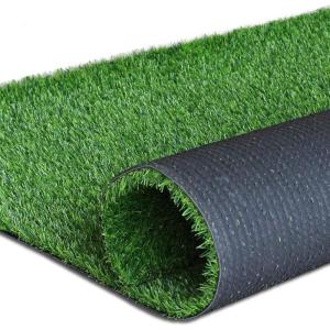 Realistic Artificial Grass Turf Lawn-12 x 12 Feet, 0.7″ Indoor Outdoor Garden Lawn Landscape Synthetic Grass Mat Fake Grass Rug
