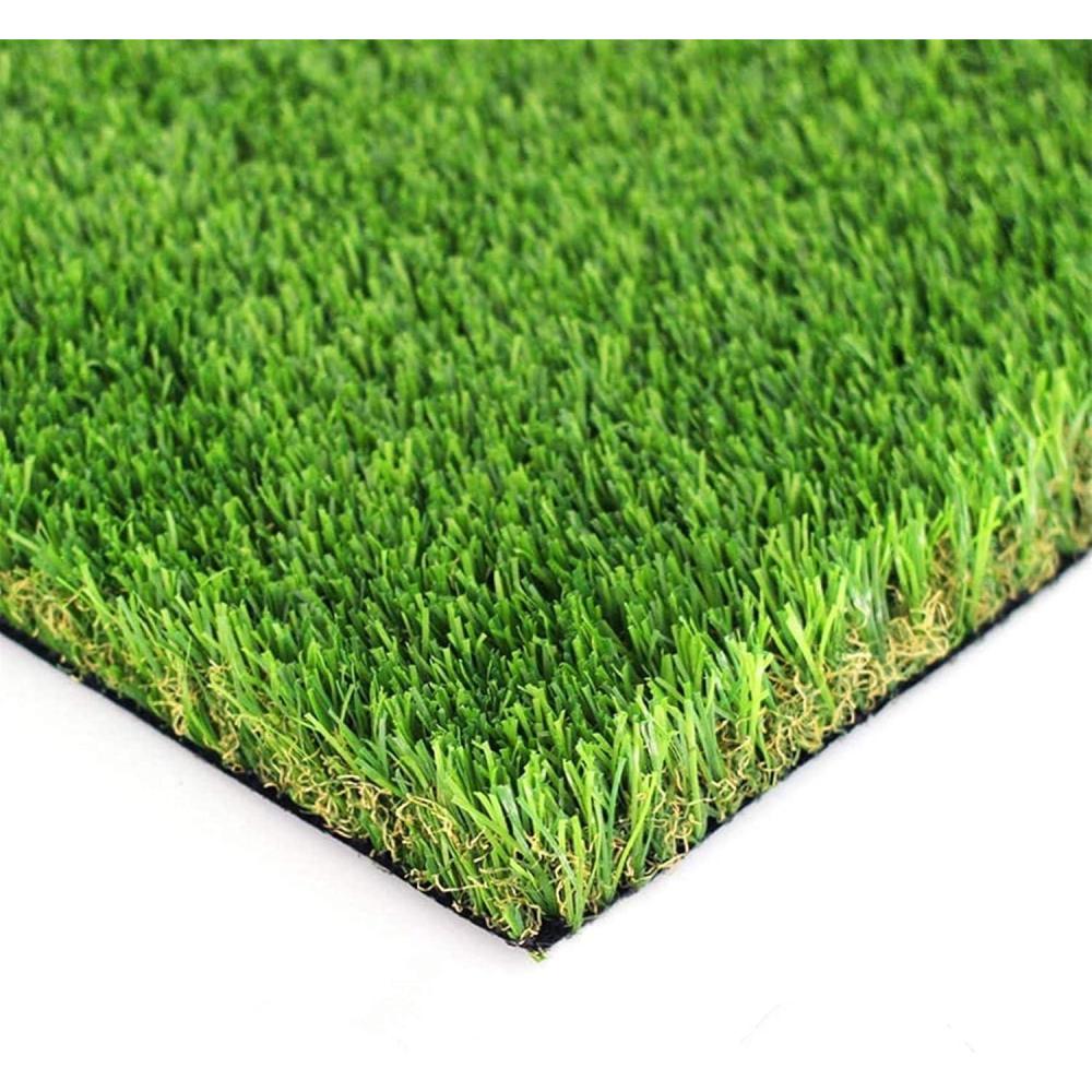 imageLITA 10ftx5ft Artificial Grass Fake Deluxe Synthetic Thick Lawn Pet Turf Perfect for IndoorOutdoor Landscape 5 ft x 10 FT 50 Square FT Green