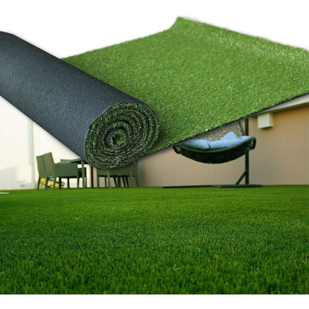 imageLITA Artificial Grass 2 x 4 8 Square Feet Realistic Fake Grass Deluxe Turf Synthetic Turf Thick Lawn Pet Turf Perfect for IndoorOutdoor Landscape 20mm high Pile Customized