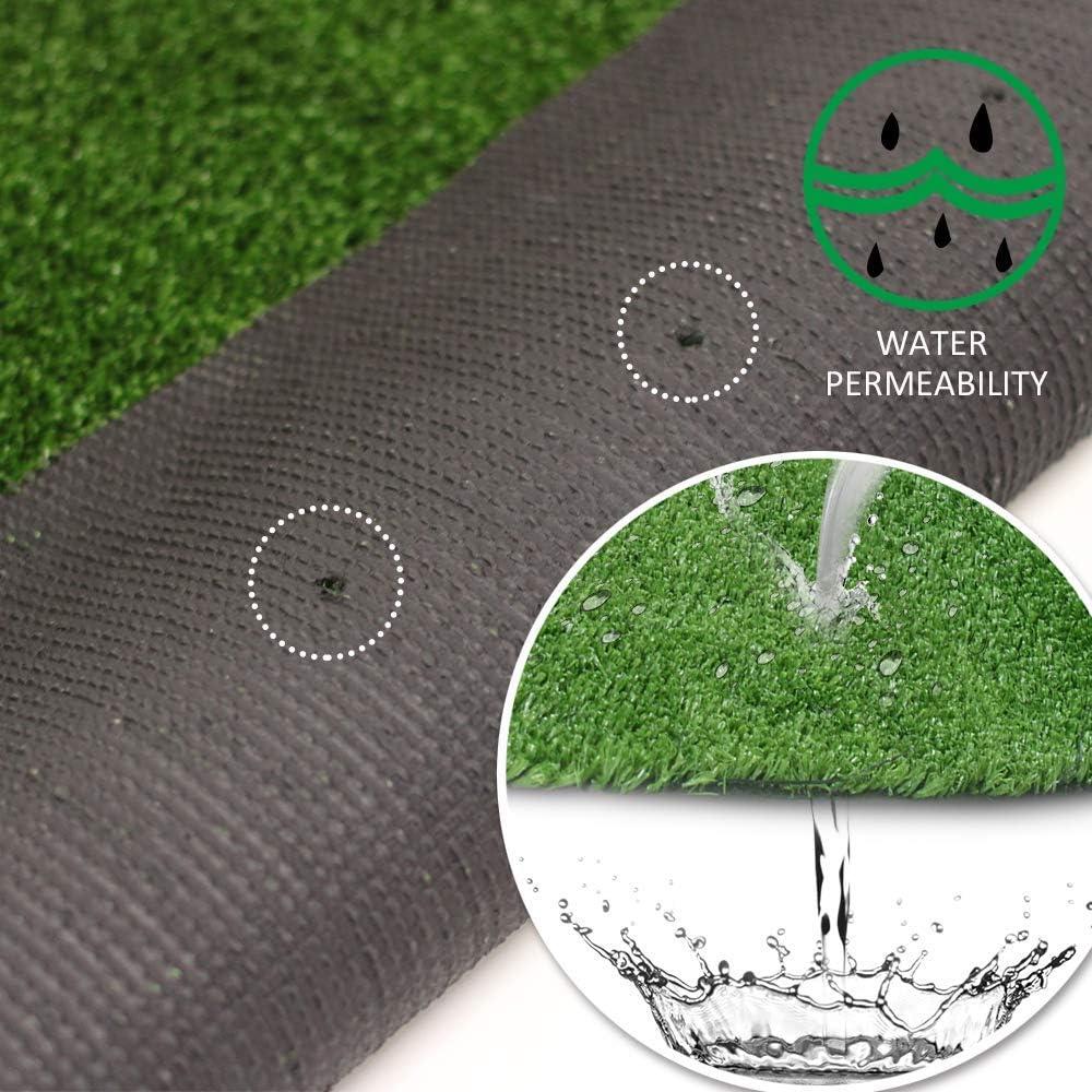 image:imageRealistic Artificial Grass Turf 2FTX3FT6 Square FT Indoor Outdoor Garden Lawn Landscape Synthetic Grass Mat