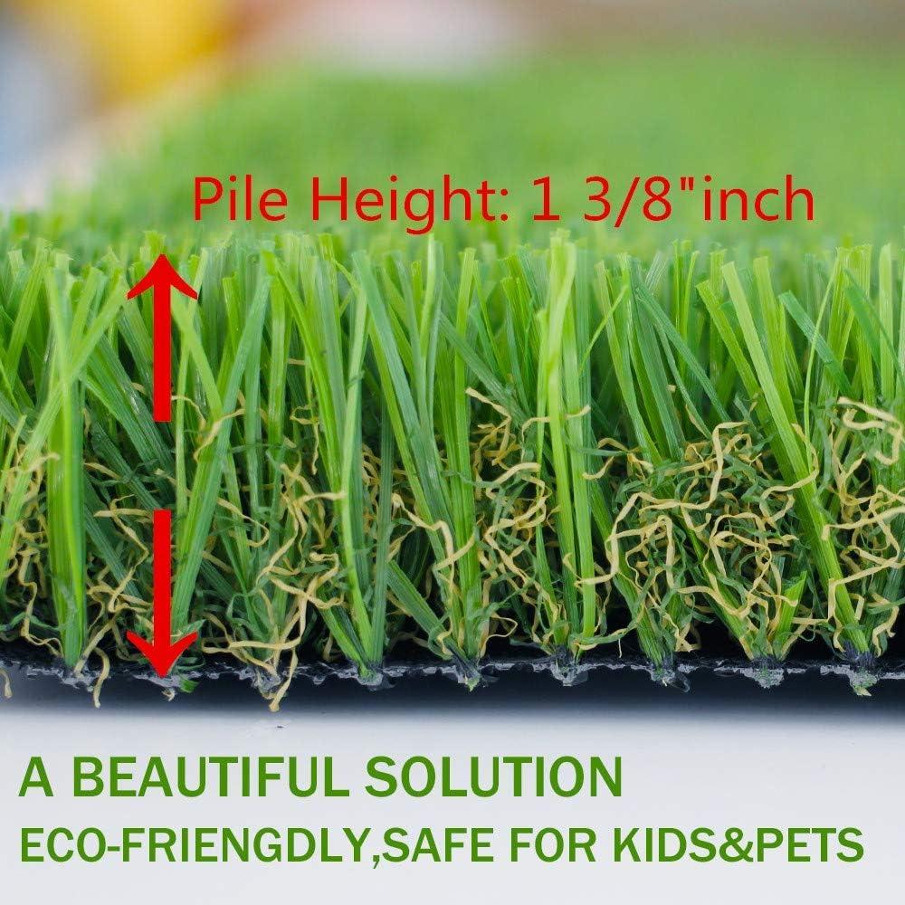 image:imageRealistic Artificial Grass Turf 2FTX3FT6 Square FT Indoor Outdoor Garden Lawn Landscape Synthetic Grass Mat