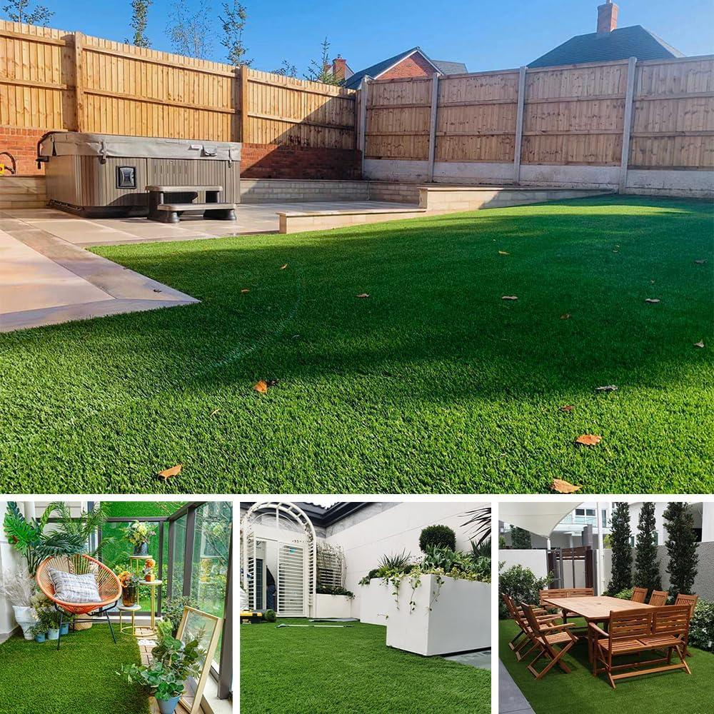 image:imageLITA 177 Inch Ultra Thick Artificial Grass Turf Sample 1FTX1FT Durable PU Backing Luxurious Synthetic Grass IndoorOutdoor Garden Landscape Patio Fake Faux Grass Rug Mat