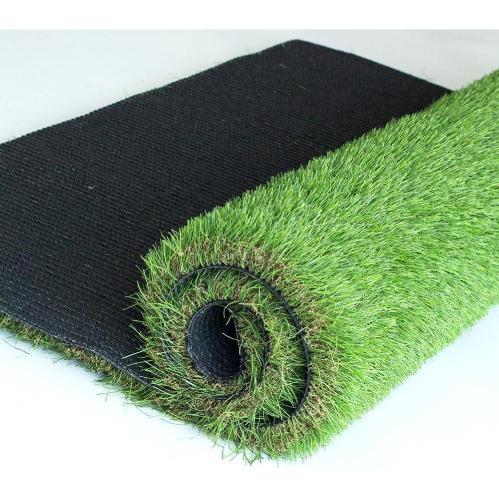 image:imageLITA Thick Artificial Grass Turf 8x12FT 177 Inch Realistic Fake Grass Rug with Drainage Customizable with Extra Large Size Perfect for Indoor and Outdoor Use Synthetic Grass Mat for Dogs