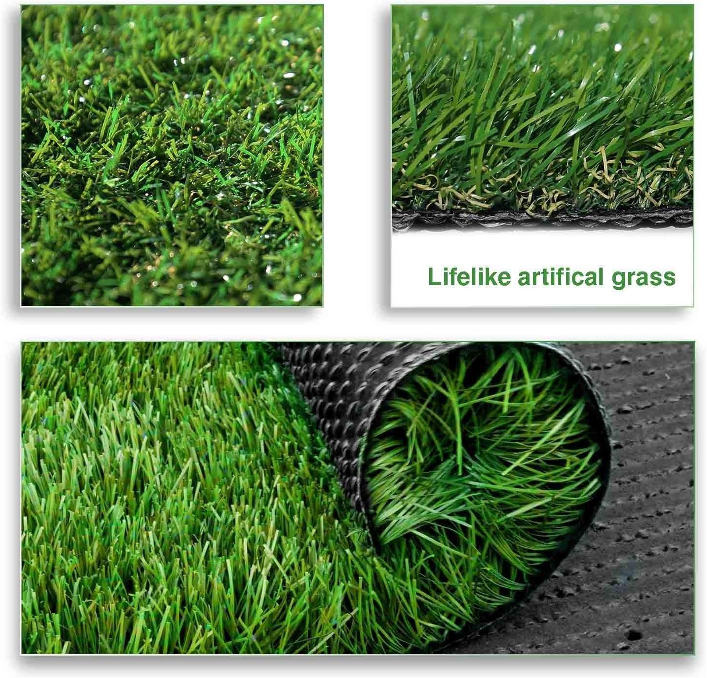 image:imageLITA Thick Artificial Grass Customized Size 7 x 9 Feet 138 Realistic Indoor Outdoor Garden Lawn Landscape Synthetic Grass Mat Fake Grass Rug
