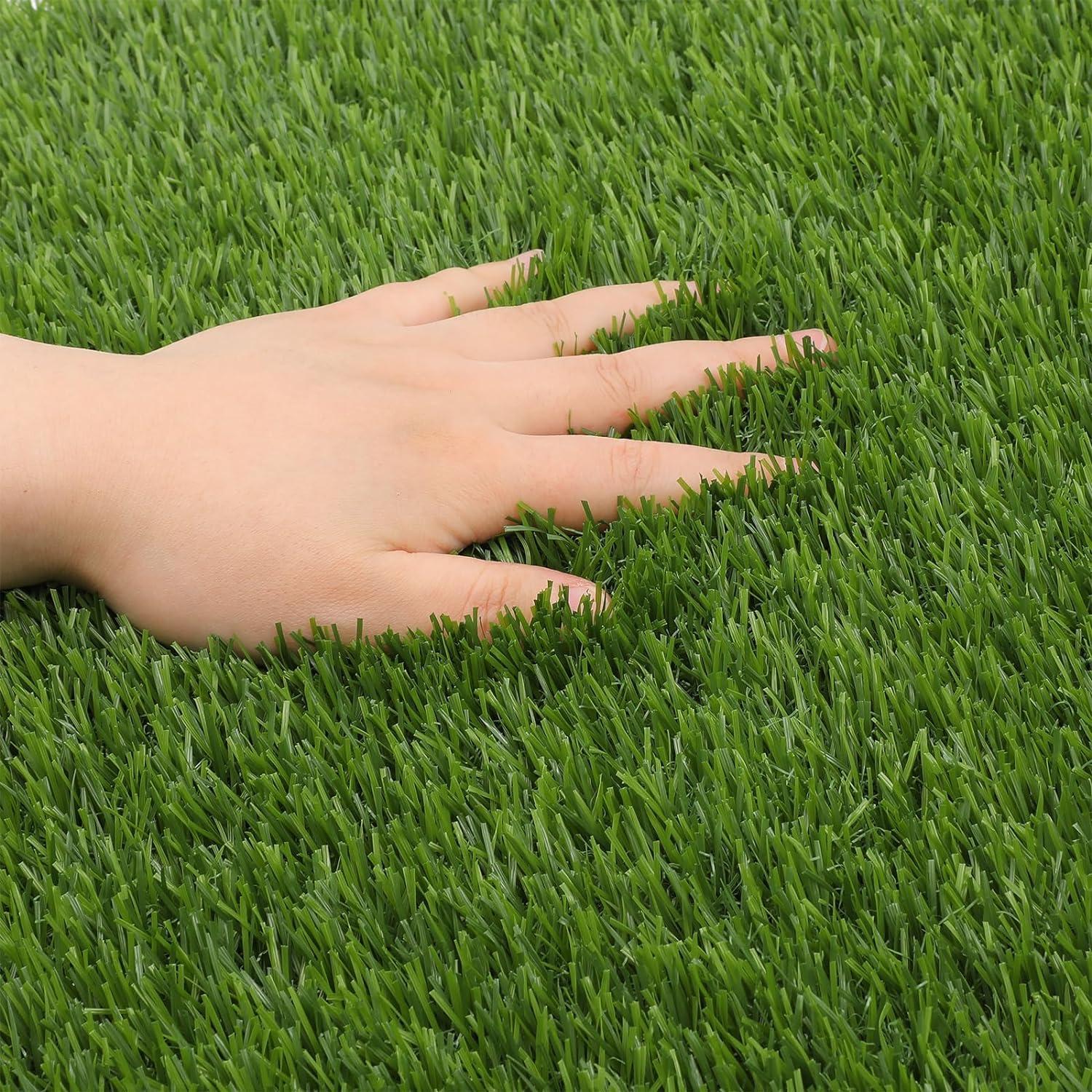 image:imageRealistic Artificial Grass Turf Lawn15FTX20FT 138 Indoor Outdoor Garden Lawn Landscape Synthetic Grass Mat Fake Grass Rug