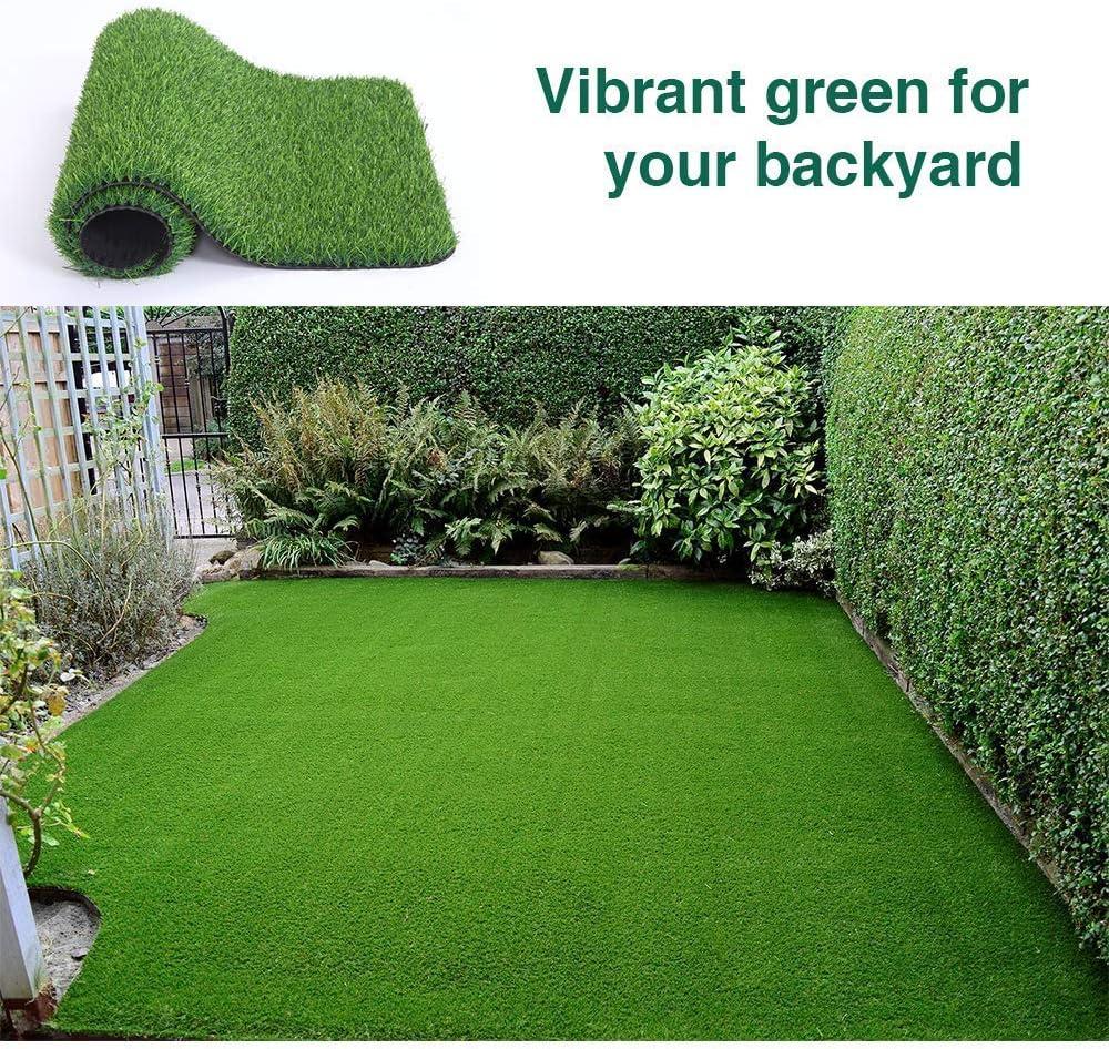 image:imageRealistic Artificial Grass Turf Lawn3 x 10 Feet 07 Indoor Outdoor Garden Lawn Landscape Synthetic Grass Mat Fake Grass Rug