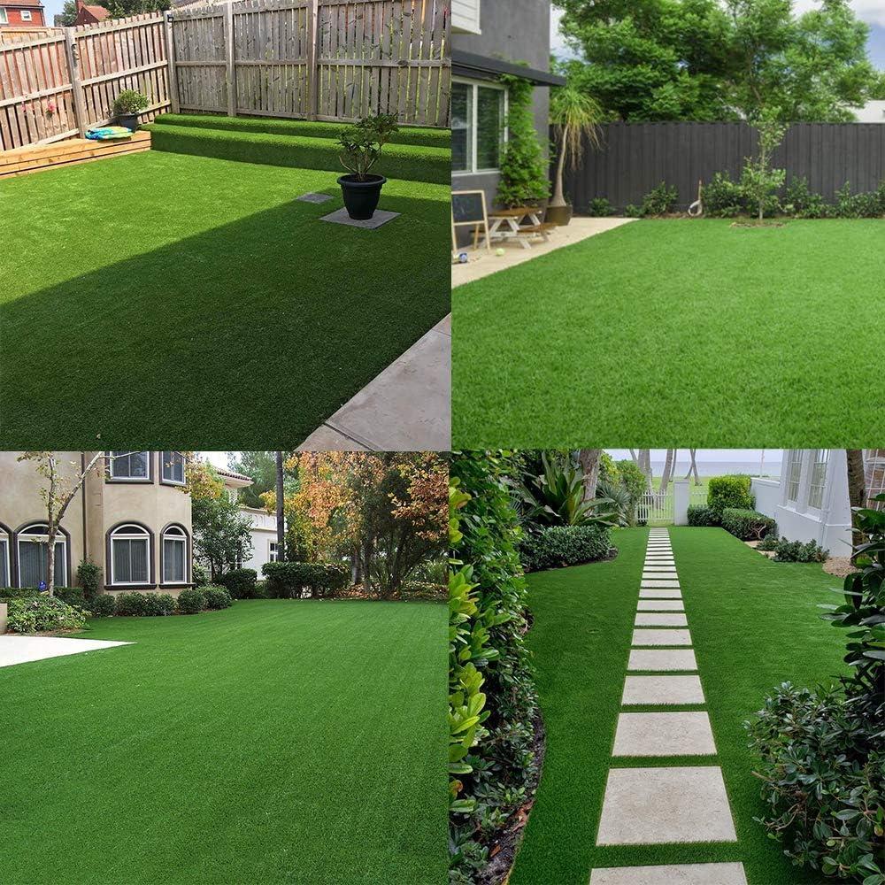 image:imageRealistic Artificial Grass Turf Lawn3 x 10 Feet 07 Indoor Outdoor Garden Lawn Landscape Synthetic Grass Mat Fake Grass Rug