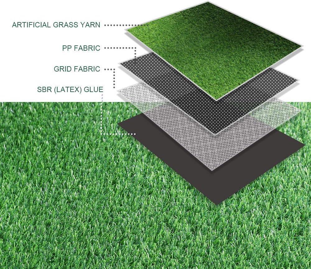 image:imageRealistic Artificial Grass Turf Lawn3 x 10 Feet 07 Indoor Outdoor Garden Lawn Landscape Synthetic Grass Mat Fake Grass Rug